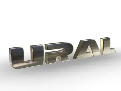 ural logo 3D model by 3dlogoman