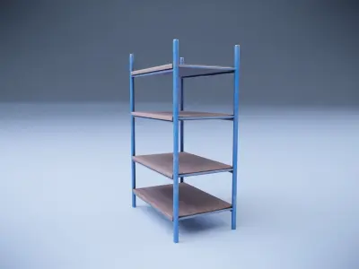 Rack for work Low-poly 3D model