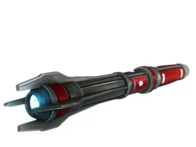 Missile 4 sci-fi low poly Low-poly 3D model