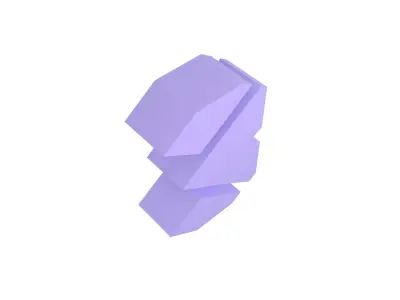 Sci-Fi Number 3 v1 003 Low-poly 3D model