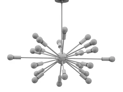 Sputnik chandelier 3D model purchase
