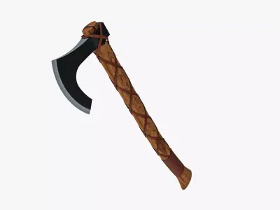Viking Axe 3D model 10