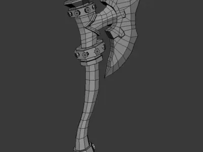 Axe Stylized Low-poly 3D model