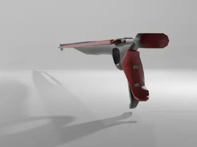 Modern Speargun Low-poly 3D model