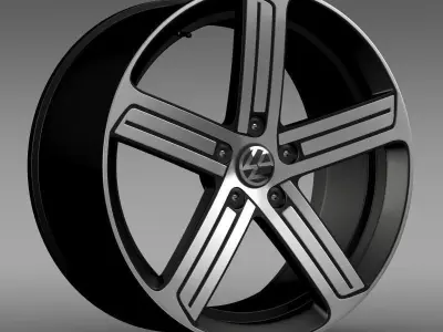 Volkswagen Golf R rim 3D model