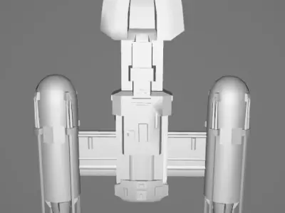 STAR WARS Rebel Y-Wing - Low Poly Game - FBX MODEL Low-poly 3D model