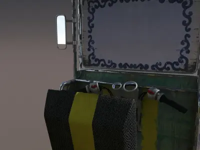 Old rickshaw 3D model