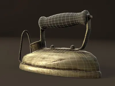 Antique Electric Iron - Photogrammetry 3D model