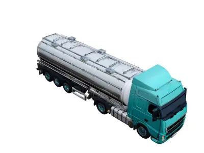 Water Tank Truck Utility Transport Liquid Tanker Vehicle 3D model