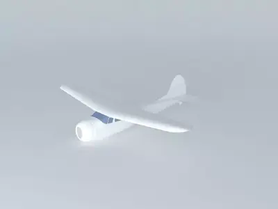 Cessna 195 Free 3D model
