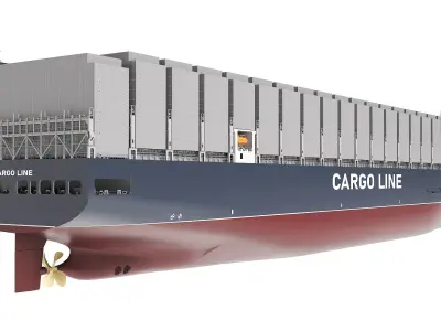 Next Generation Container Ship 3D model