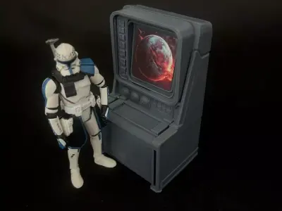 Sci Fi Computer Console 7 3D print model