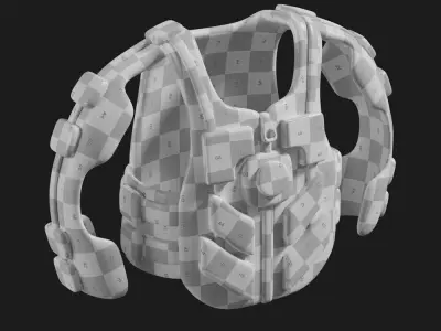 3D Tactical Vest Model 3D model