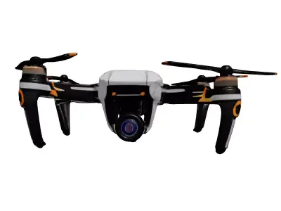 Modern Foldable Camera Drone Model 3D model