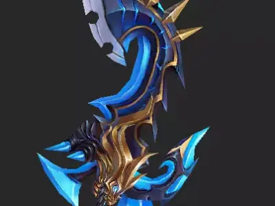 Pack With 30 Fantasy Swords - Part 14 Low-poly 3D model