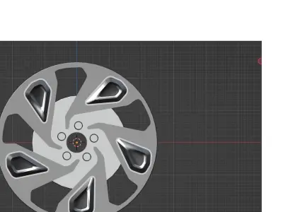 Steel Car Wheel  3D model