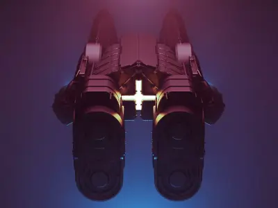 Spaceship Bizon 3D model