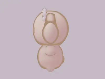 Mocha Low-poly 3D model