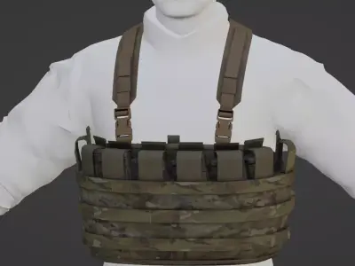 Tactical Assault Panel Low-poly 3D model