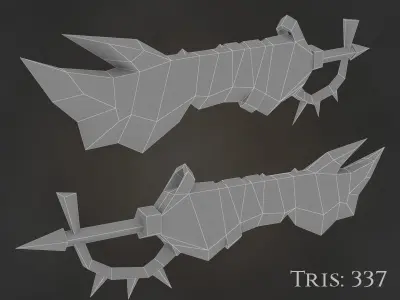 Fantasy Swords for Games Low-poly 3D model
