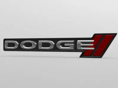 dodge logo 3D model by 3dlogoman