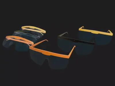 Safety Glasses 3D model Low-poly 3D model