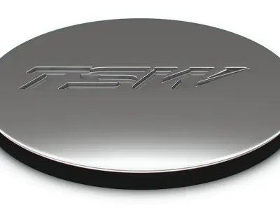TWS logo 3D model