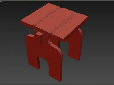 Medieval Rustic Low-poly 3D model