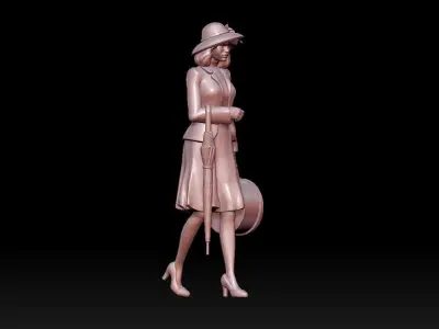 woman 3D print model 3