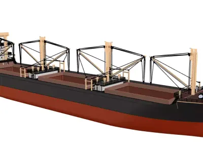 General Cargo Ship - 12000 DWT 3D model
