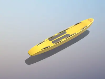Lifeguard Rescue Board Low-poly 3D model