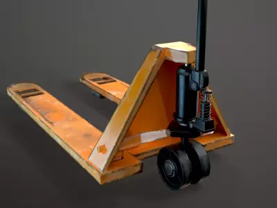 Pallet Truck Game-Ready Model Low-poly 3D model