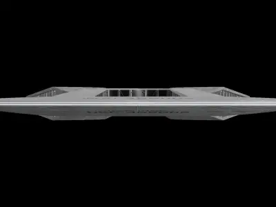 Star Trek Friendship-Class Starship Low-poly 3D model