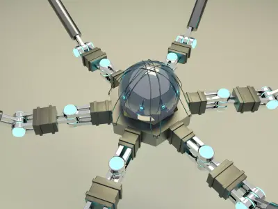 Sci-Fi Spider Robot 3D model