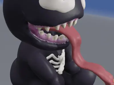 Venom Chibi Cute 3D model