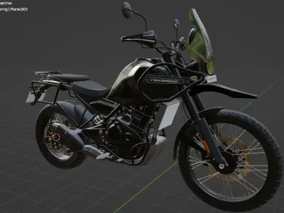 Royal Enfield Himalayan-450 Adventure 3D model