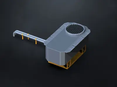 15 Hard Surface SUBD Scifi Vents And Hvac 3D model