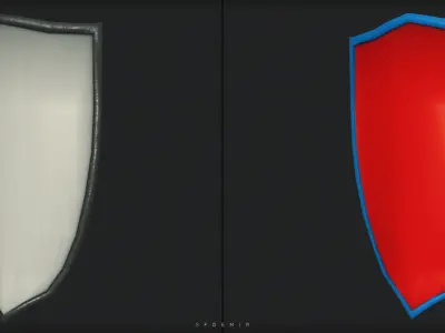 Paladin Uther Shield 3D Model Low-poly 3D model