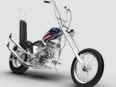 Easy Rider Motorcycle 3D model