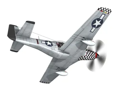 North American P-51D Mustang - Big Beautiful Doll 3D model
