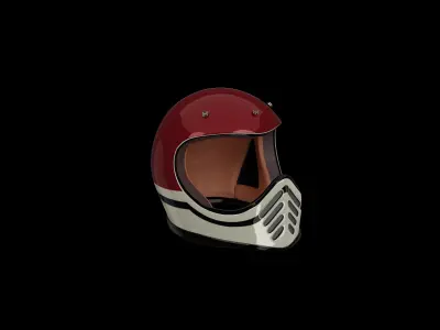 Retro Helmet 3D model