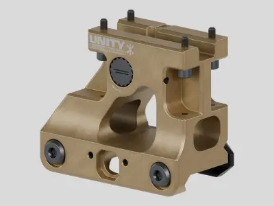 UNITY Tactical FAST MRO Mount Low-poly 3D model