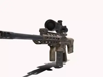 RSASS KIOWA Low-poly 3D model