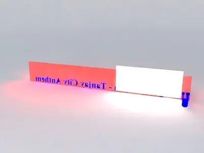 Growth sign with lights Free 3D model