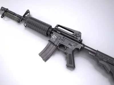 M4A1 Rifle Low-poly 3D model get