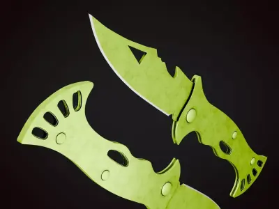 Knife 3 G Low-poly 3D model