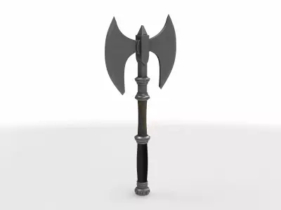 battle axe 04 3D model