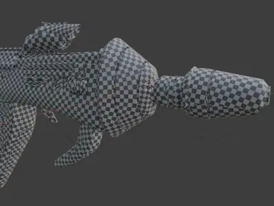 Sci fi laser Gun Free low-poly 3D model
