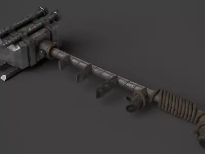 Modifiable Strike Weapon 10 Low-poly 3D model