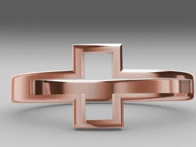 Cross ring Free 3D print model